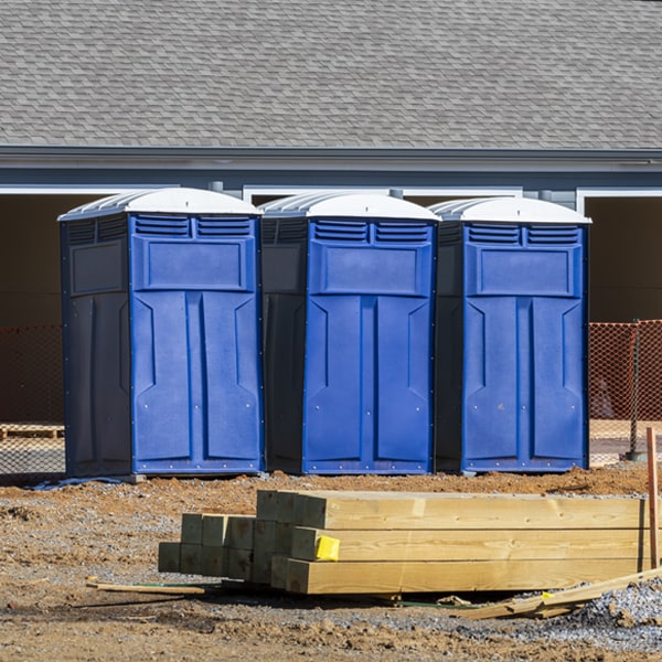 what is the maximum capacity for a single portable restroom in Webb New York